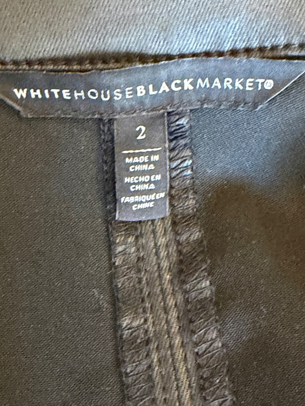 Black House White Market Coated Black Jacket - Picture 4 of 5